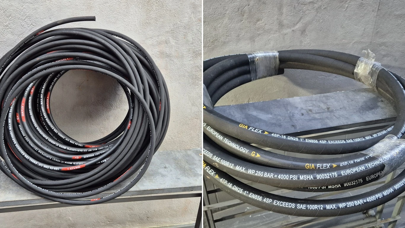 Mangueira hidráulica de trama ou espiral: qual a diferença?