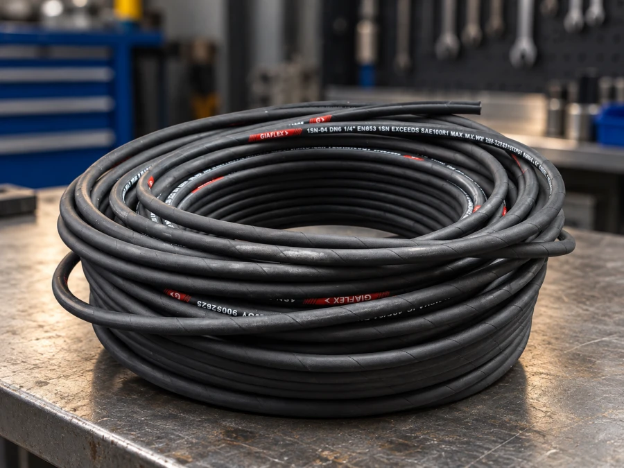 Mangueira Hidráulica 1/4" R1 com 1 Trama de Aço