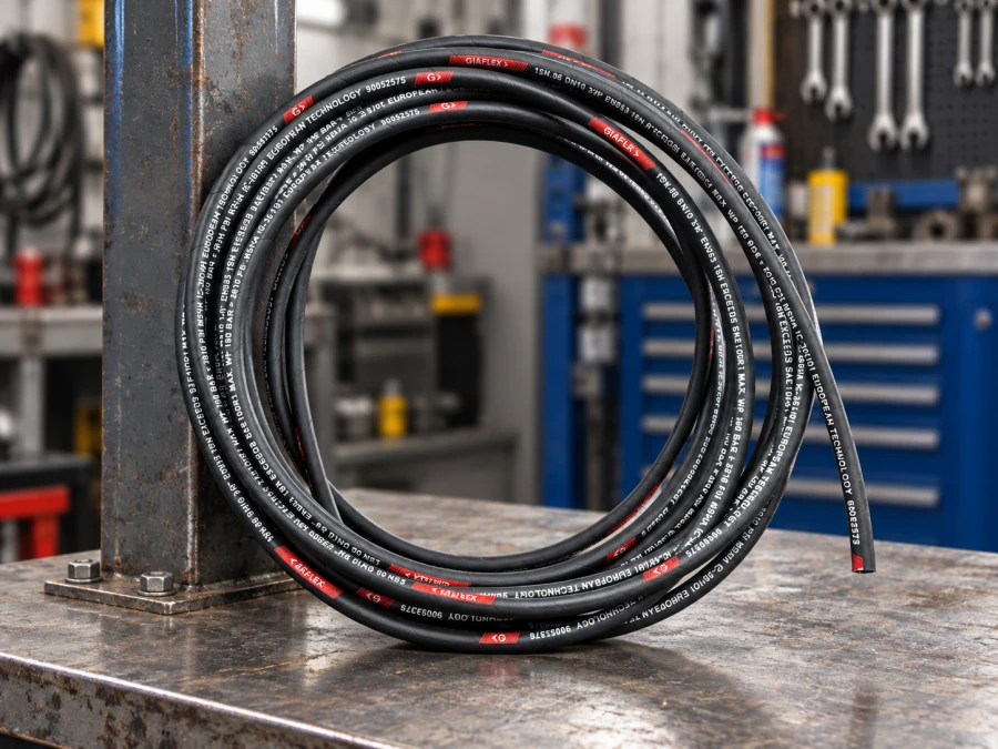 Mangueira Hidráulica 3/8" R1 com 1 Trama de Aço