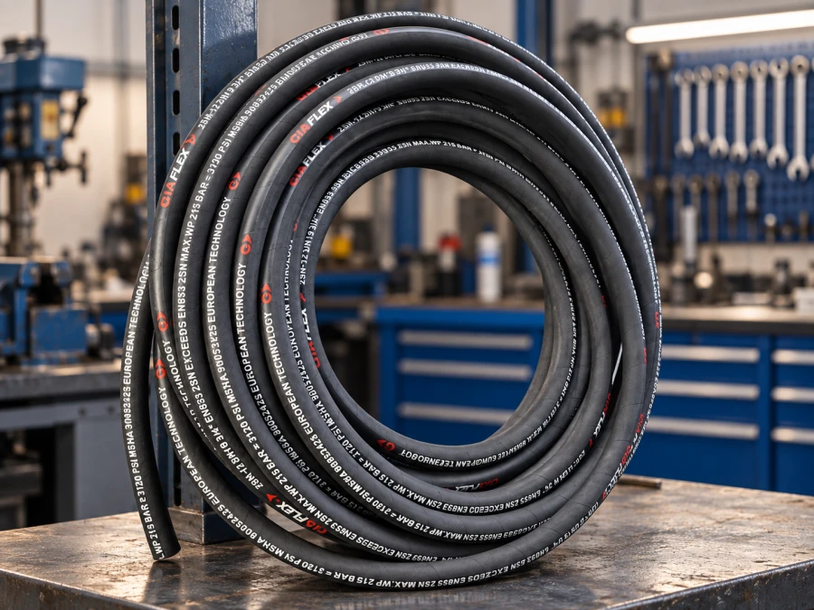 Mangueira Hidráulica 3/4" R2 com 2 Tramas de Aço